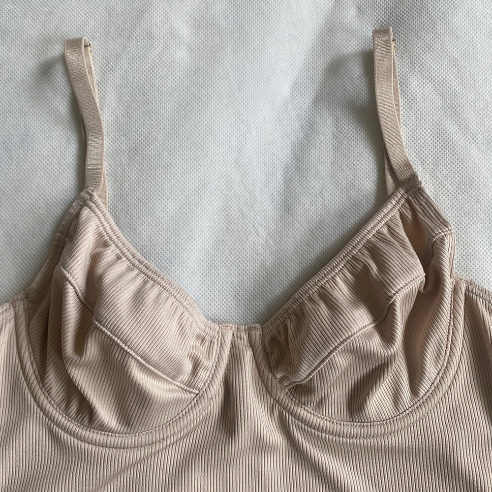 Champagne Cream Bustier Bodysuit